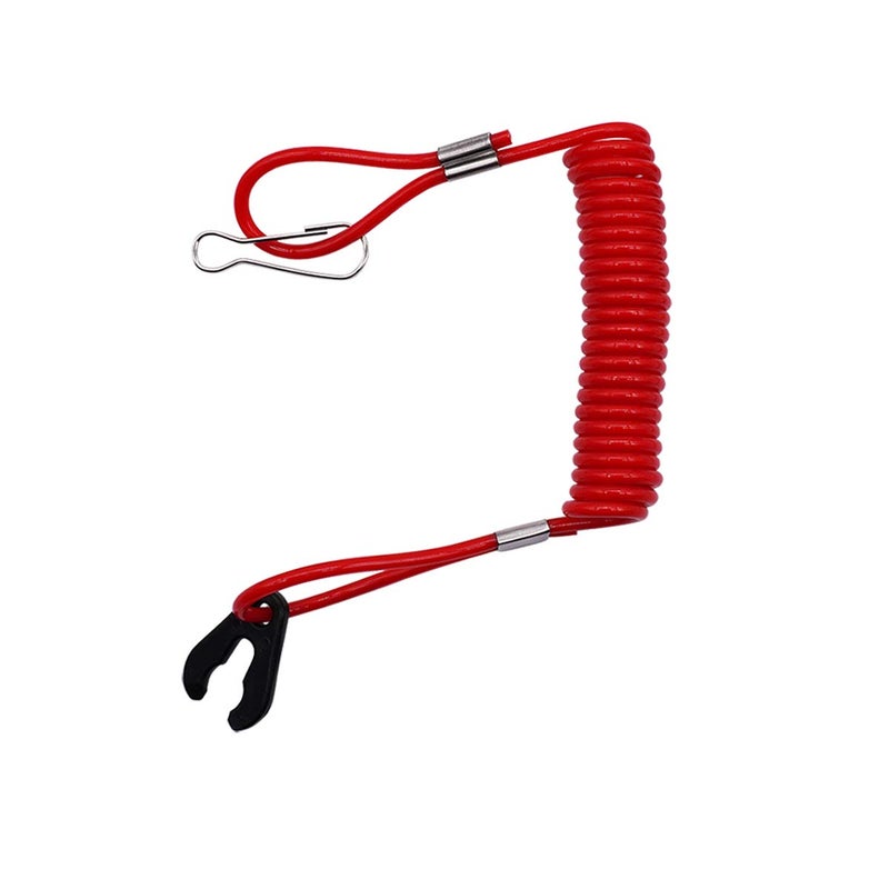 AIB2C Marine Stop Switch Lanyard & Key Cap Replacement for Yamaha Outboard Marine 682-82556-00-00 703-82577-00-00 90890-55879-00 - Image 3
